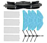 Replacement Parts Kit for Homerun 2000 Series and for Tapo Robot Vacuums, Includes Main Roller Brush, Side Brushes, and Washable Mop Cloths Pads