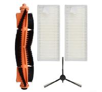Replacement parts kit for Homerun vacuum cleaner and mop robot 2000 3000 series with multiple side brushes, main brush, and filters for effective cleaning (A)