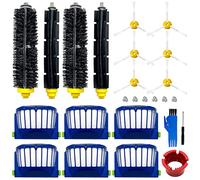 Replacement Parts Kit for irobot Roomba 600 Series 694 675 692 695 677 671 655 645 690 680 660 650 620 614 & 500 Series 595 585 564 Robot, 2 Bristle & 2 Beater Brush, 6 Filter, 6 Side Brush