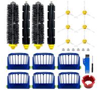 Replacement Parts Kit for irobot Roomba 600 Series 694 676 675 692 695 677 671 655 645 690 680 660 650 620 614 & 500 Series 595 585 564 Robot, 2 Bristle & 2 Beater Brush, 6 Filter, 6 Side Brush