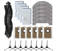 Replacement Parts Kit for MONSGA MS1 MAX Robot Vacuum - Main Brush, Mop Cloth, Filter, Dust Bag, Side Brush(B)