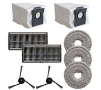 Replacement Parts Kit for MOVA for P50 Pro and for Ultra: Washable Microfiber Mop Pads, High Efficiency Dust , Bags, Corner Side Brushes