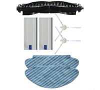 Replacement Parts Kit For Tefal Explorer Serie 20 And 40, Includes Roller Brush, Filters, Mop Cloths And Side Brushes For Rg6825 Rg7267(A)