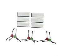 Replacement Parts Kit for Tikom G8000 Pro, Roller Main Brush, Side Brushes, Filters, Mop Pads, Lasting Plastic Build, Home Cleaning Accessory Set(C)