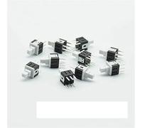 replacement parts Micro Switch 10pcs 5.8 * 5.8 Self-Locking/Reset PCB Keyboard Micro Switch Push Tactile Power Self Lock On/Off Latching Switch 6pin Mini 12V0.1A (Color : 10reset)