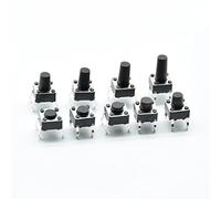 Replacement Parts Micro Switch 20pcs 6x6mm PCB Momentary Tactile Tact Mini Push Button DIP 4pin 6 * 4.5mm/5/6/7/8/9/10/11/12/13/14/15/16/17/18/19(6x6x11mm)
