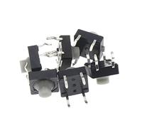 replacement parts Micro Switch 20PCS/LOT 8x8x5MM 4 Pins Conductive Silicone Soundless Tactile Tact Push Button Micro Switch Self-Reset