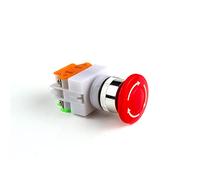 replacement parts Micro Switch 22mm Red Mushroom Head Emergency Stop Push Button Switch LAY37-11ZS/LAY37-11ZSD AC 660V 10A Elevator Fire Brake Button Switch (Color : Lay37-11zs, Size : 110V)