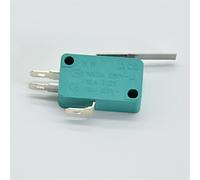 replacement parts Micro Switch 2pcs Micro Limit Switches 16A 250V 125V NO+NC+COM 3 Pins SPDT Micro Switch 28mm 52mm Arc Roller Lever Touch Switch Green (Color : Kw7-1)