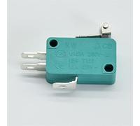 replacement parts Micro Switch 2pcs Micro Limit Switches 16A 250V 125V NO+NC+COM 3 Pins SPDT Micro Switch 28mm 52mm Arc Roller Lever Touch Switch Green (Color : Kw7-3)