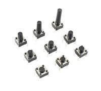 replacement parts Micro Switches 50pcs Micro Switch 6x6x4.3/4.5/5/5.5/6/6.5/7/7.5/8/9/9.5/11/12/13/14/15/16mm DIP 4P Momentary Tactile Tact Push Button 4 Pin (Color : 6x6x6.5mm)