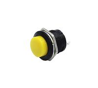 replacement parts microswitch 100PCS R13-507 SPST NO Red Black White Yellow Green Blue Round Cap Push Button Switch AC 6A/125V 3A/250V 6color (Color : 10)