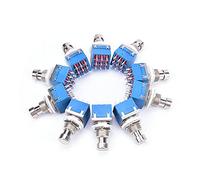 replacement parts microswitch 10Pcs 9-pin 3PDT Guitar Effects Pedal Box Stomp Foot Metal Switch True Bypass