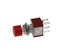 replacement parts microswitch 10pcs PS-202 6 Pins SPDT AC 2A/250V 5A/120V Push Button Pushbutton Switch 1 NO 1 NC