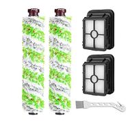 Replacement Parts Multi-Surface Pet Brush Roll and 1866 Vacuum Filters Replacement for Bissell CrossWave Pet Pro 2306 1785 Series Vacuum Cleaner.(Pack of 2 Pet Brush roll + 2 Filters)