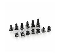 Replacement Parts Power Switch Button 100PCS 6 * 4.3mm 5mm 7 8 9 10 11 12 13 14 15 16 17 6X6 4Pin Tactile Tact Push Micro Self-Reset DIP Switches(6x6x7)