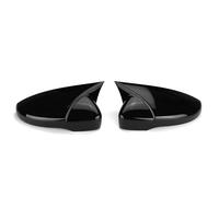 Replacement Parts Replacement for VW For EOS 2008 2009 2010 2011 2012 2013 2X Add On Car Side For Wing Mirror Cover Caps Rearview Mirror Housing(Glossy Black)