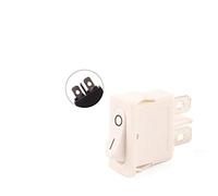 replacement parts Rocker Switch 5 PCS/Lot KCD1 21X9.5mm 2Pin 2 Position Rocker Switch Snap in ON-Off Black Red White Push Button Boat Switch 6A 250V/10A 125V (Color : 2pin White White, Size : 5 PCS