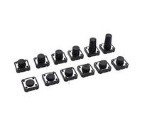 replacement parts Rocker Switch 50pcs 12X12 Tact Switch DIP 4 Pin Key Switch Micro Switch 4P 12 * 12 * 4.3MM/5MM/6MM/7MM/8MM/9MM/10MM/12MM (Color : 12x12x7mm)