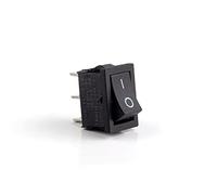 replacement parts Rocker Switch 5pcs KCD1 Rocker Switch Push Button Mini Switch 6A-10A 250V KCD1-101 2Pin 3Pin Snap-in on/Off 21 * 15MM Black Red White (Color : Black-2d3p)