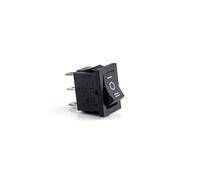 replacement parts Rocker Switch 5pcs KCD1 Rocker Switch Push Button Mini Switch 6A-10A 250V KCD1-101 2Pin 3Pin Snap-in on/Off 21 * 15MM Black Red White (Color : Black-3d3p)