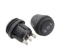 replacement parts Rocker Switch ON/Off/ON Waterproof 3 Position SPDT Round Boat Rocker Switch 3Pins 6A/250V 10A/125V AC