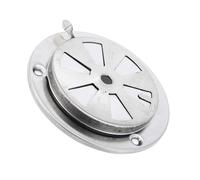 Replacement Parts, Stainless Steel BBQ Fan Grill Exhaust Vent Stove Air Vent Damper 9.5x9.5x3cm