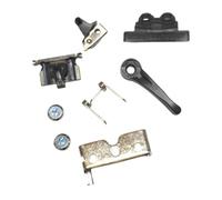 Replacement Parts Suitable for 8148 8591, 6 Piece Lever Spring Screw Housing Set for Repair Upkeep Use Replacement Parts Lever Spring Screw Housing Repair Hardware Taper Bracket Barber