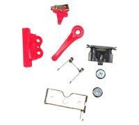 Replacement Parts Suitable for 8148 8591, 6 Piece Lever Spring Screw Housing Set for Repair Upkeep Use Replacement Parts Lever Spring Screw Housing Repair Hardware Taper Bracket Barber