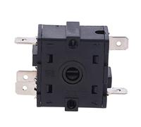 replacement parts Switch Encoder 1 Pcs AC 250V 16A 3Pin 5Pin Electric Room Heater Rotary Switch Selector (Color : 5 Pin)