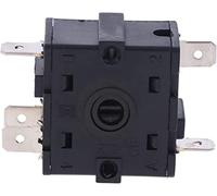 replacement parts Switch Encoder 1 Pcs AC 250V 16A 3Pin 5Pin Electric Room Heater Rotary Switch Selector (Color : 5 Pin)