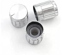 replacement parts Switch Encoder 10PCS/LOT 15 * 17mm Aluminum Alloy Potentiometer knob Rotary Switch Volume Control knob Silvery Hat