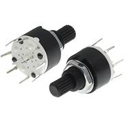replacement parts Switch Encoder 10PCS SR16 16MM Rotary Band Switch 2 Pole 3 4 Position 1 Pole 5 6 8 Position Handle Length 15MM Axis Band Switch