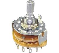 replacement parts Switch Encoder 4PCS Metal Rotary Switch 20MM 1 Pole 12 Position M9X0.75 18 Teeth Knurl Shaft with Solder Terminals 1P12T/2P6T/3P4T/4P3T (Color : 3 Pole 4 Position)