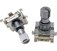 replacement parts Switch Encoder 5pcs EC11 Encoder Switch Push Button 30 Position Rotary Encoder Code Switch 5 Pin SMD Type 14mm Floral axis