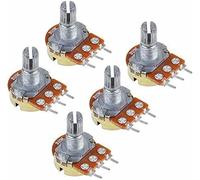 replacement parts Switch Encoder 5pcs/lot WH148 Blue Kit Carbon Film Potentiometer 15mm 3pin B1K 2K 5K 10K 20K 50K 100K 250K 500K 1M Rotary Switch Knob Cap (Size : 20K Ohm)