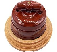 replacement parts Switch Encoder Home Improvement European Ceramic Rotary Switch Smooth Insulating Wall Light Knob Switch Black White Brown 10A 250V