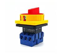 replacement parts Switch Encoder SZD11-25A/32A/40A/63A/80A/100A AC 600V ON/Off 2 Positions 3 Phase Rotary Cam Changeover Switch (Size : 25A)