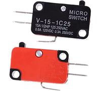 replacement parts Switches Limit Switch 5pcs/lot 250V 16A Microwave Oven Door Push Button SPDT 1 NO 1 NC Micro Switch V-15-1C25 Tripod Jog Limit Stroke