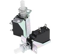 replacement parts Switches Micro Switch 100PCS Straight Key Self-Locking Switch KCD-A10 SW-3 A04 Power Switch 2Pin Outer Spring 5A for Range Hood