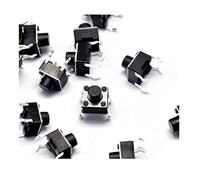 Replacement Parts Tact Switch 100pcs 6 * 6mm Panel PCB Momentary Tactile Push Button Micro 4 Pin DIP Light Touch 6x6x6mm Keys Keyboard