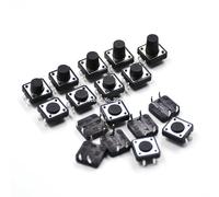 replacement parts Tact Switch 20PCS PCB Tactile Tact Push Button Switch DIP 4pin Micro Switch 12 * 12 * 4.3/5/6/7/8/9/10/11/12 MM 12X12X4.3MM 5MM 6MM 7MM 8MM 9MM (Color : Dip-12x12x7)