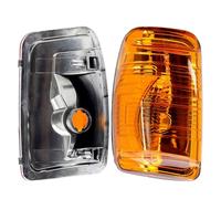 Replacement Passenger Left Side N/S Wing Mirror Indicator Blinker Turn Signal Light Lamp Amber Lens Fit Twist W16W Bulb for Ford Transit Mk8 2014-2026