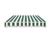 Replacement Patio Awning FabricWaterproof Polyester Sunshade Canopy for Yard Shelter Green 16.5x10ft (500x300cm) Durable Outdoor Shade Solution