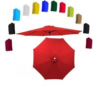 Replacement Patio Umbrella Canopy 6.5ft 8ft 9ft 10ft Outdoor Umbrella Replacement Top Cover with 6 8 Ribs for Garden Deck and Patio Use