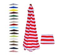 Replacement Patio Umbrella Canopy 7.5FT Red Cover for 8Rib Garden Beach UmbrellaDurable Outdoor Shade Canopy for Patio Deck and Garden Use