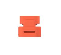 Replacement Pen Tip Cover for Logitech Crayon Protective Nib Sleeve and Anti-Lost End Cap Stylus Accessories (Orange Cap)
