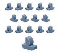 Replacement Pieces for Catan Board Game | Boats | Settlers Pieces | Seafarers Set (A28 - Grey Blue)