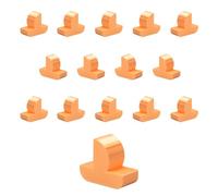 Replacement Pieces for Catan Board Game | Boats | Settlers Pieces | Seafarers Set (B05 - Silk Orange)