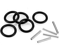 Replacement Pin and O-Ring, 3.5 mm Impact Ring and Pin 3 x 24mm Socket Pins for 1/2" Impact Socket Scaffolders for Impact Wrench, Pressure Washer (5 PCS)
